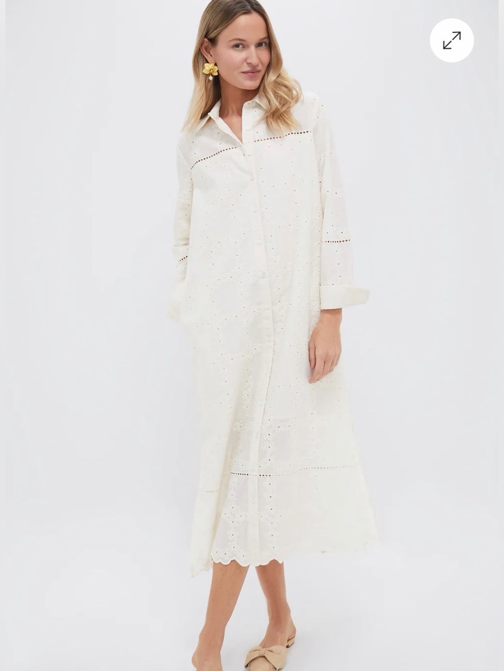 Tuckernuck Pomander Place Ivory Eyelet Griffin Dress